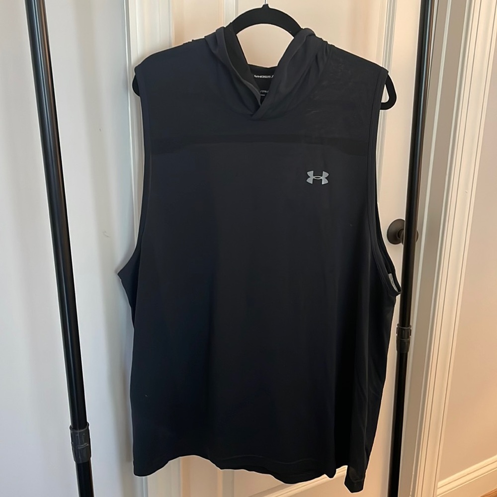 Mens 3XL UnderArmour cutoff hoodie